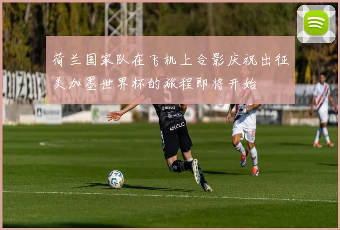 荷兰国家队在飞机上合影庆祝出征美加墨世界杯的旅程即将开始